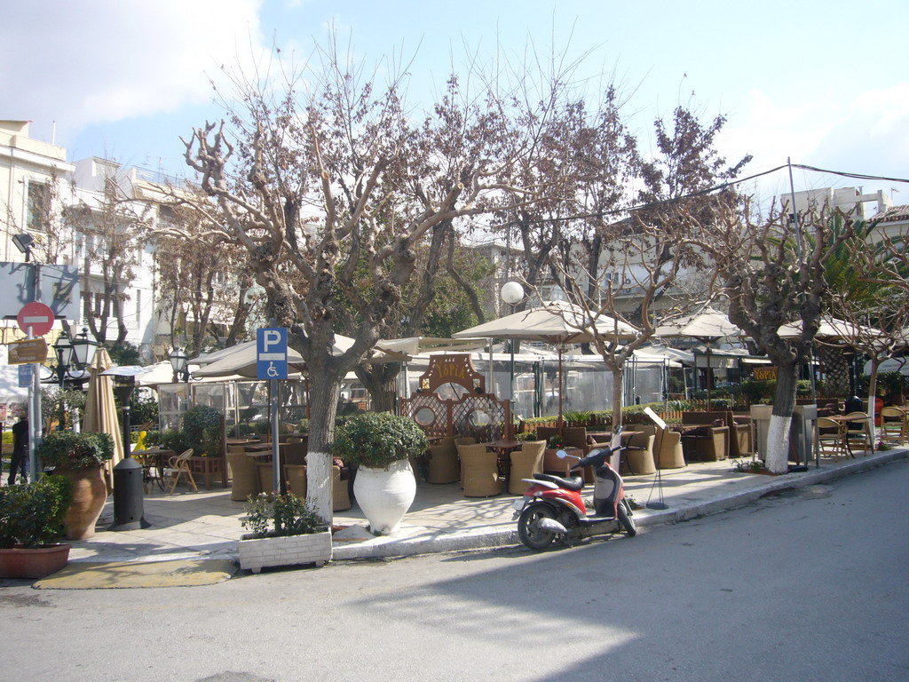 Square on the east side of Hadrian`s Library