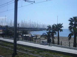 Pier with small boats near Piraeus