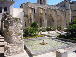 Fountains in the garden of the Temple Saint Martial