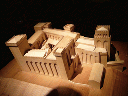 Scale model of the old structure of the Palais des Papes palace, in the Palais des Papes palace