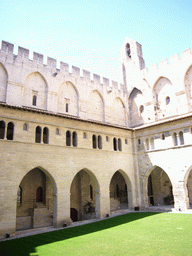 Walls and tower at the Cloister at the Palais des Papes palace