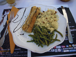 Food at our lunch restaurant in the city center