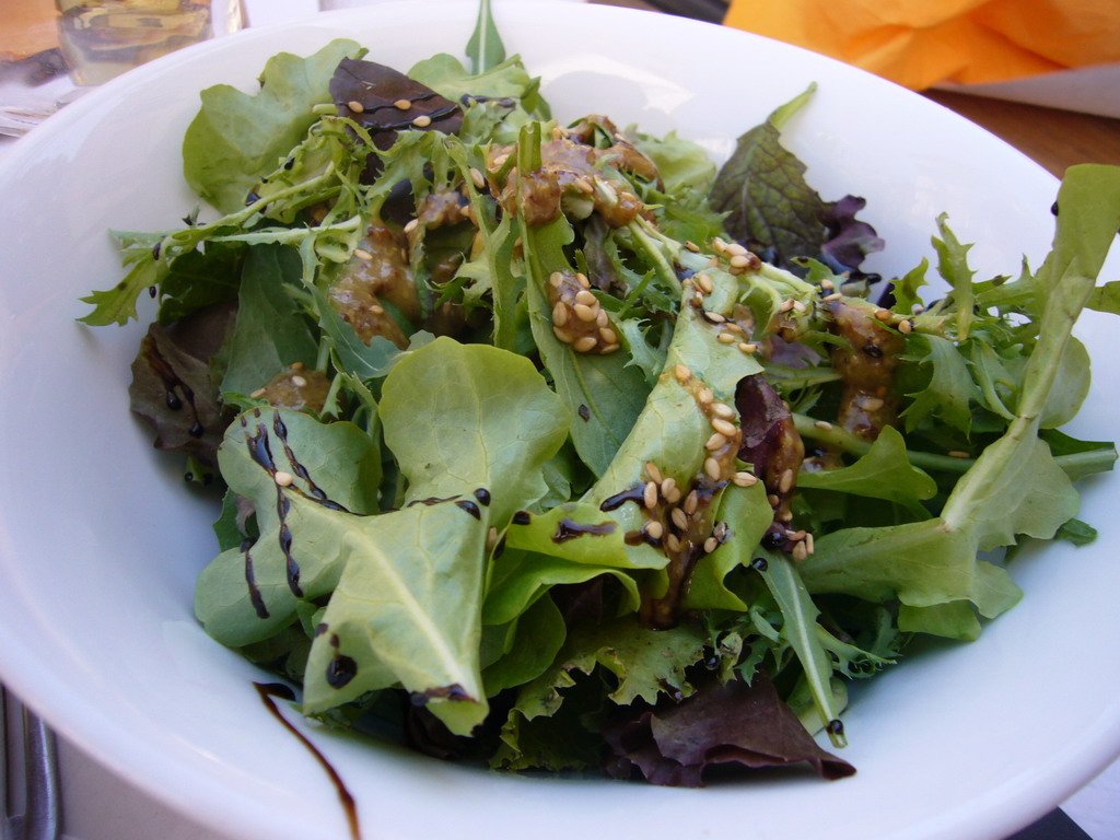 Salad at our lunch restaurant in the city center