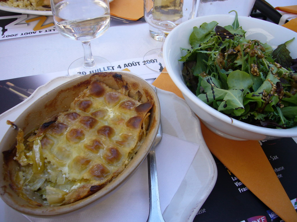 Food at our lunch restaurant in the city center