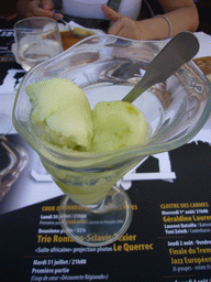 Icecream at our lunch restaurant in the city center