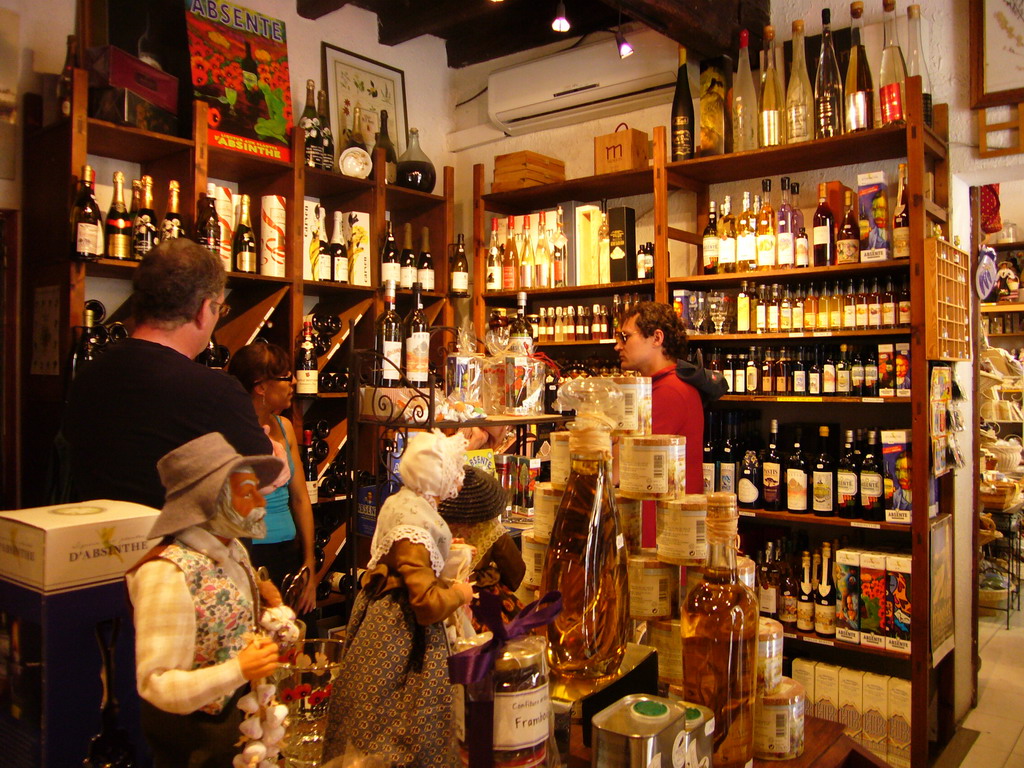 Interior of a shop in the city center