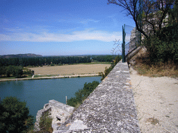 The Rhône river, viewed from the Rocher des Doms gardens
