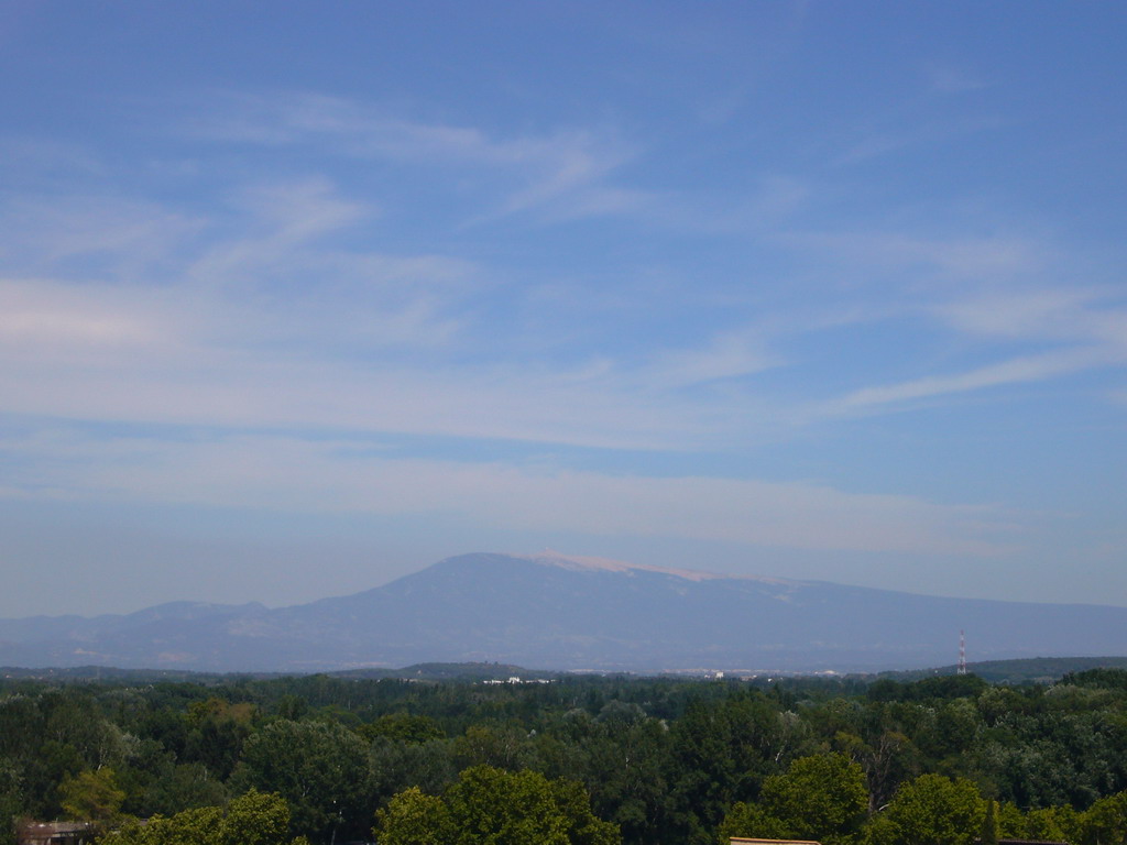 Mountains, viewed from the Rocher des Doms gardens