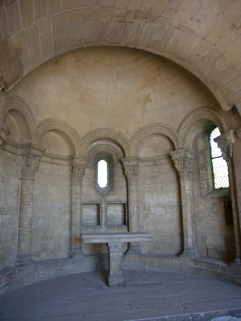 Altar in an alcove at the Pont Saint-Bénezet bridge over the Rhône river