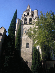 Facade of the Basilique Saint-Pierre church, viewed from the Rue Corderie street