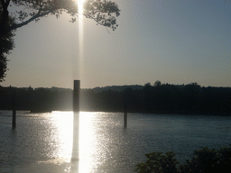 The Rhône river, at sunset