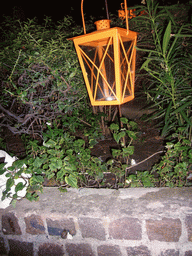 Lamp at a restaurant in the city center