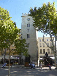 The Tour Saint-Jean-le-Vieux tower at the Place Pie square