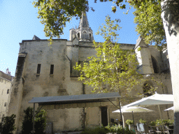 North side of the Basilique Saint-Pierre d`Avignon church at the Place Saint-Pierre square
