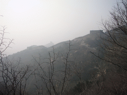 The Sixth, Fifth and Fourth Tower of the North Side of the Badaling Great Wall, viewed from a path near the Eighth Tower