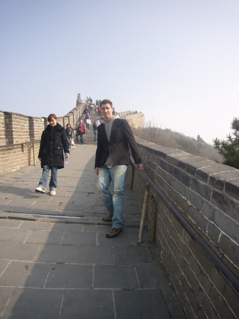 Tim on the Badaling Great Wall inbetween the Seventh and Eighth Tower of the North Side