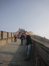 Tim on the Badaling Great Wall inbetween the Seventh and Eighth Tower of the North Side