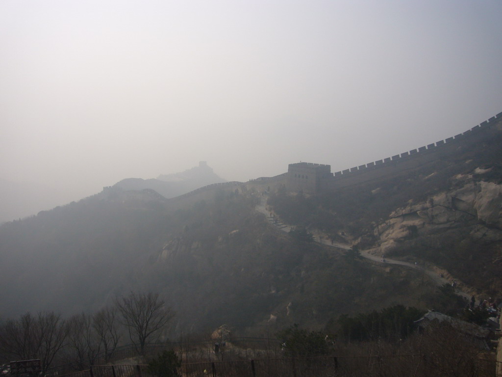 The Sixth, Fifth and Fourth Tower of the North Side of the Badaling Great Wall, viewed from near the Eighth Tower