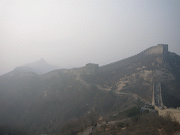 The Seventh, Sixth, Fifth and Fourth Tower of the North Side of the Badaling Great Wall, viewed from near the Eighth Tower