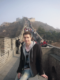 Tim on the Badaling Great Wall inbetween the Seventh and Eighth Tower of the North Side