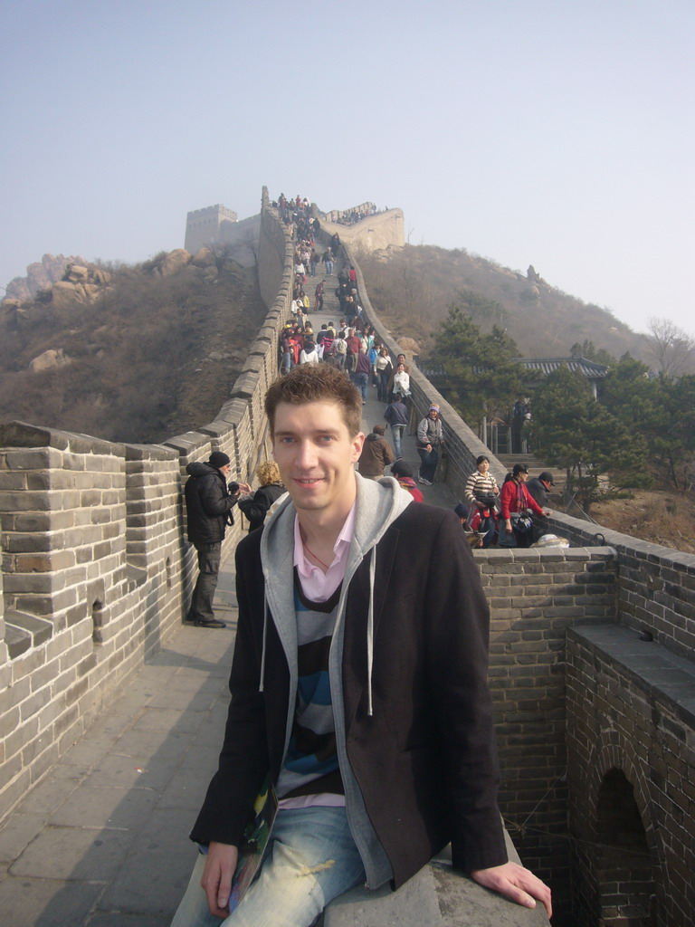 Tim on the Badaling Great Wall inbetween the Seventh and Eighth Tower of the North Side