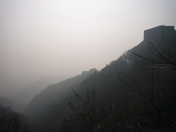 The Sixth and Fifth Tower of the North Side of the Badaling Great Wall, viewed from a path near the Eighth Tower