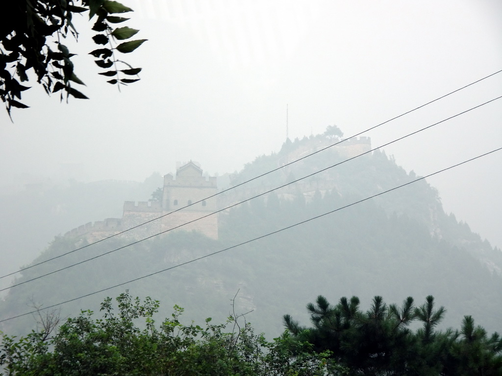 The Juyongguan Great Wall, viewed from the tour bus on the G6 Jingzang Expressway