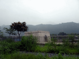 The Juyongguan Great Wall, viewed from the tour bus on the G6 Jingzang Expressway