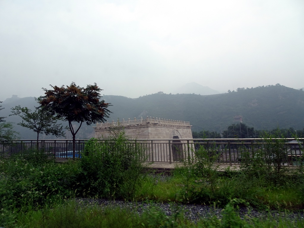 The Juyongguan Great Wall, viewed from the tour bus on the G6 Jingzang Expressway