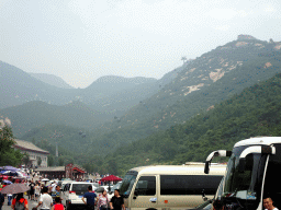 The cable lift to the Badaling Great Wall, viewed from the parking lot