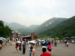 The cable lift to the Badaling Great Wall, viewed from the parking lot