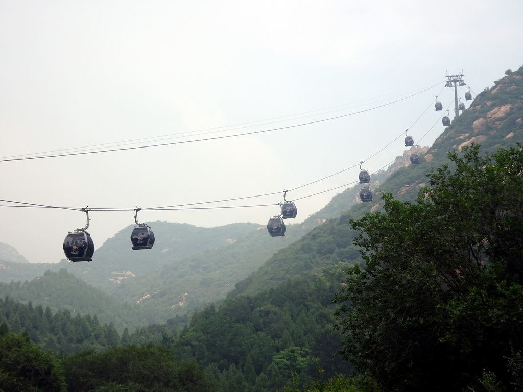 The cable lift to the Badaling Great Wall, viewed from the entrance building