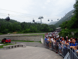 The cable lift to the Badaling Great Wall, viewed from the queue to the entrance building