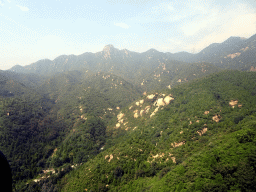 Mountains near the Badaling Great Wall, viewed from the cable cart
