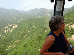 Our friend in the cable cart to the Badaling Great Wall