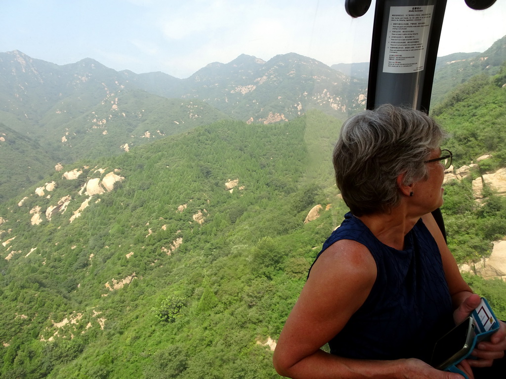 Our friend in the cable cart to the Badaling Great Wall