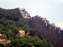 The Badaling Great Wall between the Seventh and Eighth Tower of the North Side, viewed from the cable cart