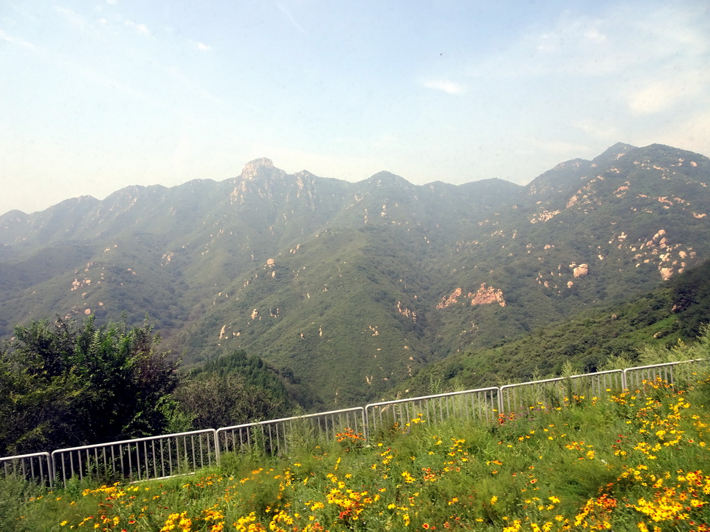 Mountains near the Badaling Great Wall, viewed from the cable cart