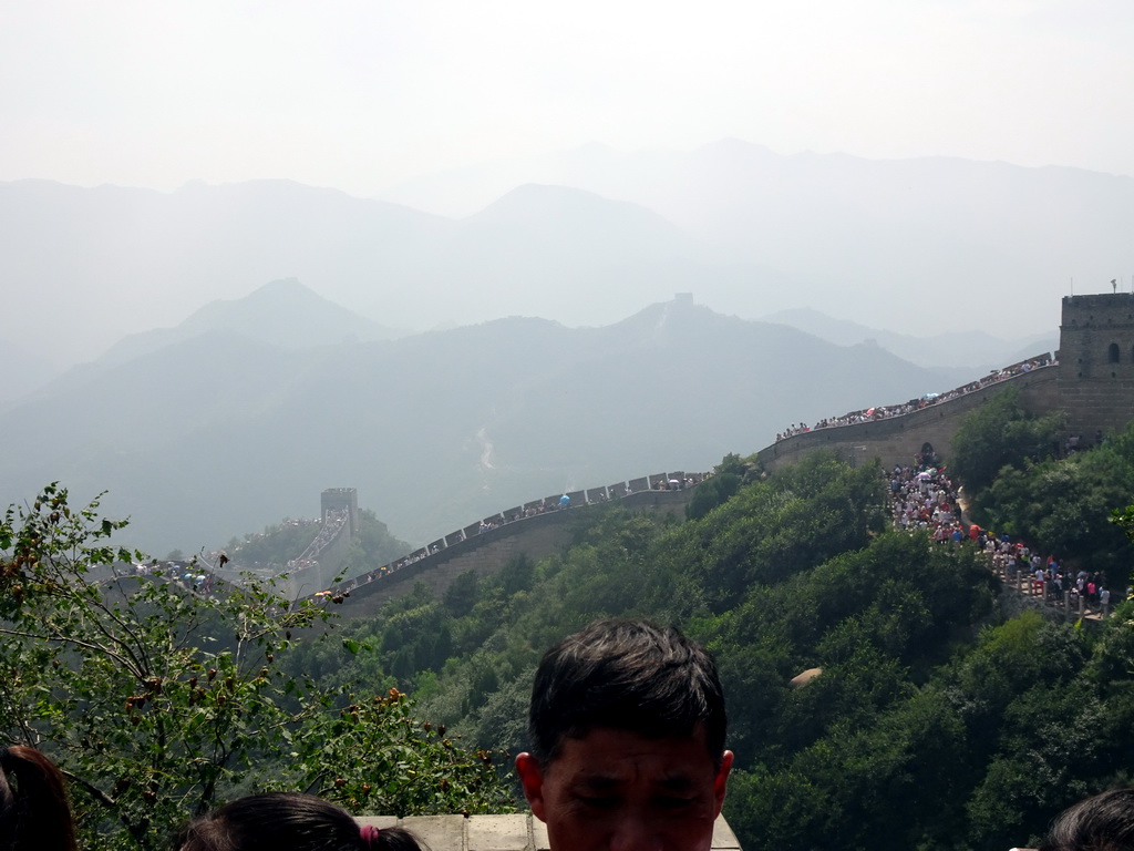 The Fifth and Sixth Tower of the North Side of the Badaling Great Wall, viewed from a path near the Eighth Tower