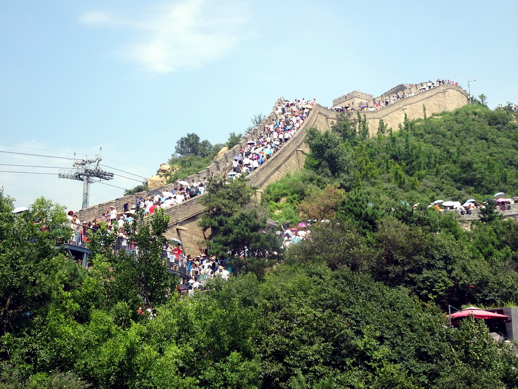 The Eighth Tower of the North Side of the Badaling Great Wall, viewed from a path near the Seventh Tower