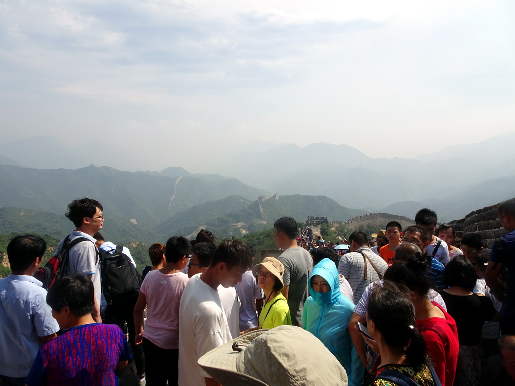 The Fifth and Third Tower of the North Side of the Badaling Great Wall, viewed from just below the Sixth Tower