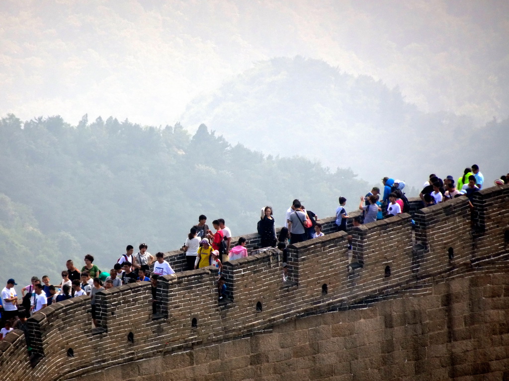 The Badaling Great Wall inbetween the Fifth and Fourth Tower of the North Side, viewed from just below the Sixth Tower