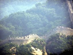 The Badaling Great Wall inbetween the Fourth and Third Tower of the North Side, viewed from just below the Sixth Tower