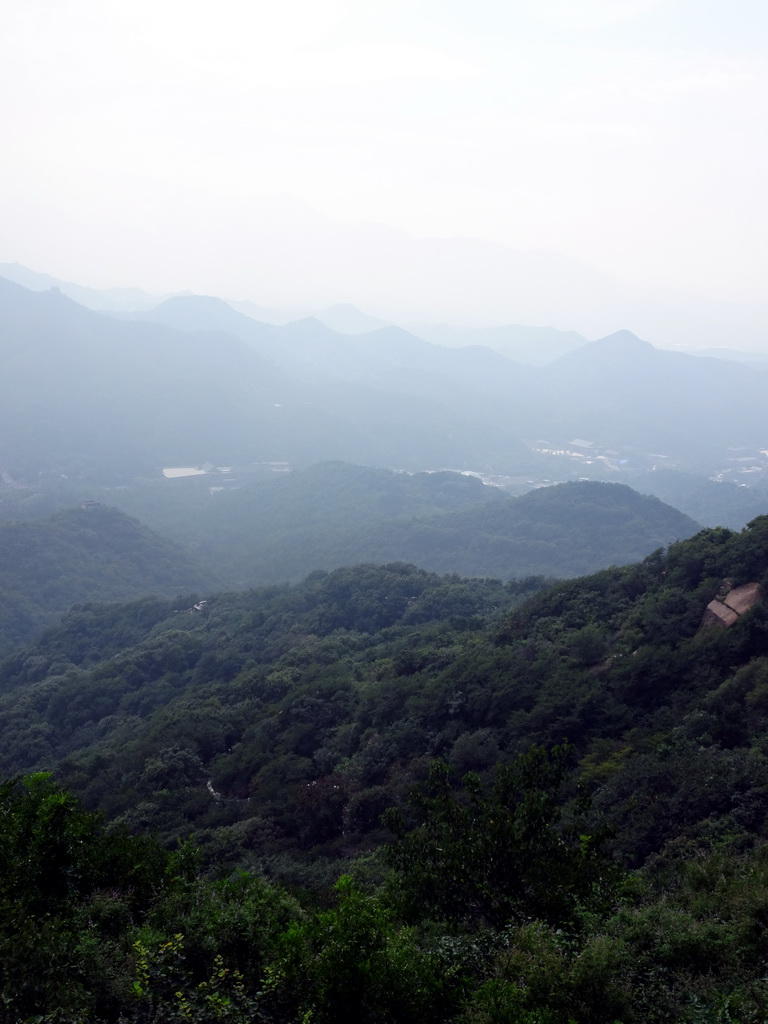 Mountains at the northwest side of the Badaling Great Wall, viewed from just below the Sixth Tower