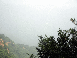 The valley and the Tenth Tower of the North Side of the Badaling Great Wall, viewed from a path near the Sixth Tower