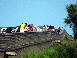 The Badaling Great Wall inbetween the Seventh and Eighth Tower of the North Side, viewed from a path near the Eighth Tower