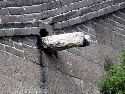 Water drainage from the Badaling Great Wall inbetween the Seventh and Eighth Tower of the North Side, viewed from a path near the Eighth Tower