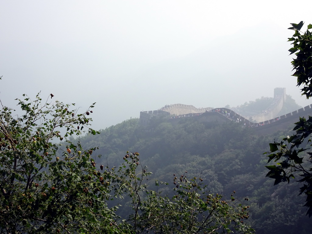 The Fifth and Fourth Tower of the North Side of the Badaling Great Wall, viewed from a path near the Eighth Tower