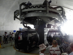 The entrance point of the cable lift from the Badaling Great Wall to the parking lot