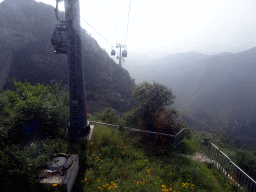 The cable lift from the Badaling Great Wall, viewed from the cable cart